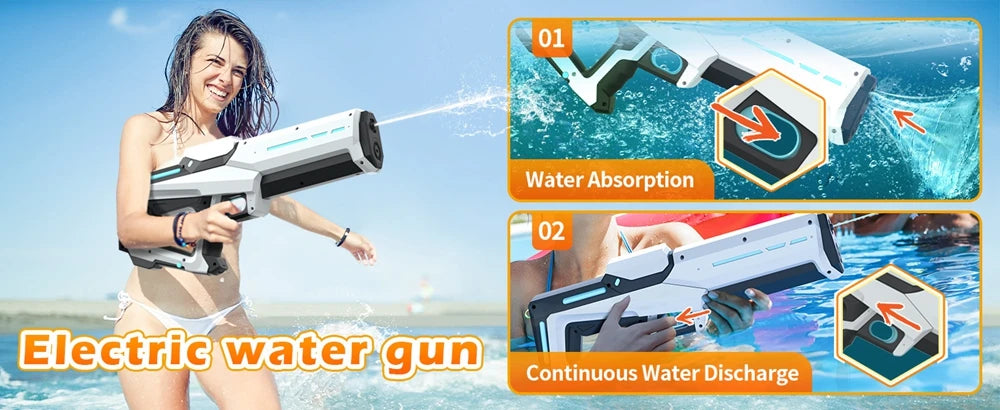 AquaStorm Pro™ | Pistolet à Eau Électrique Haute Pression