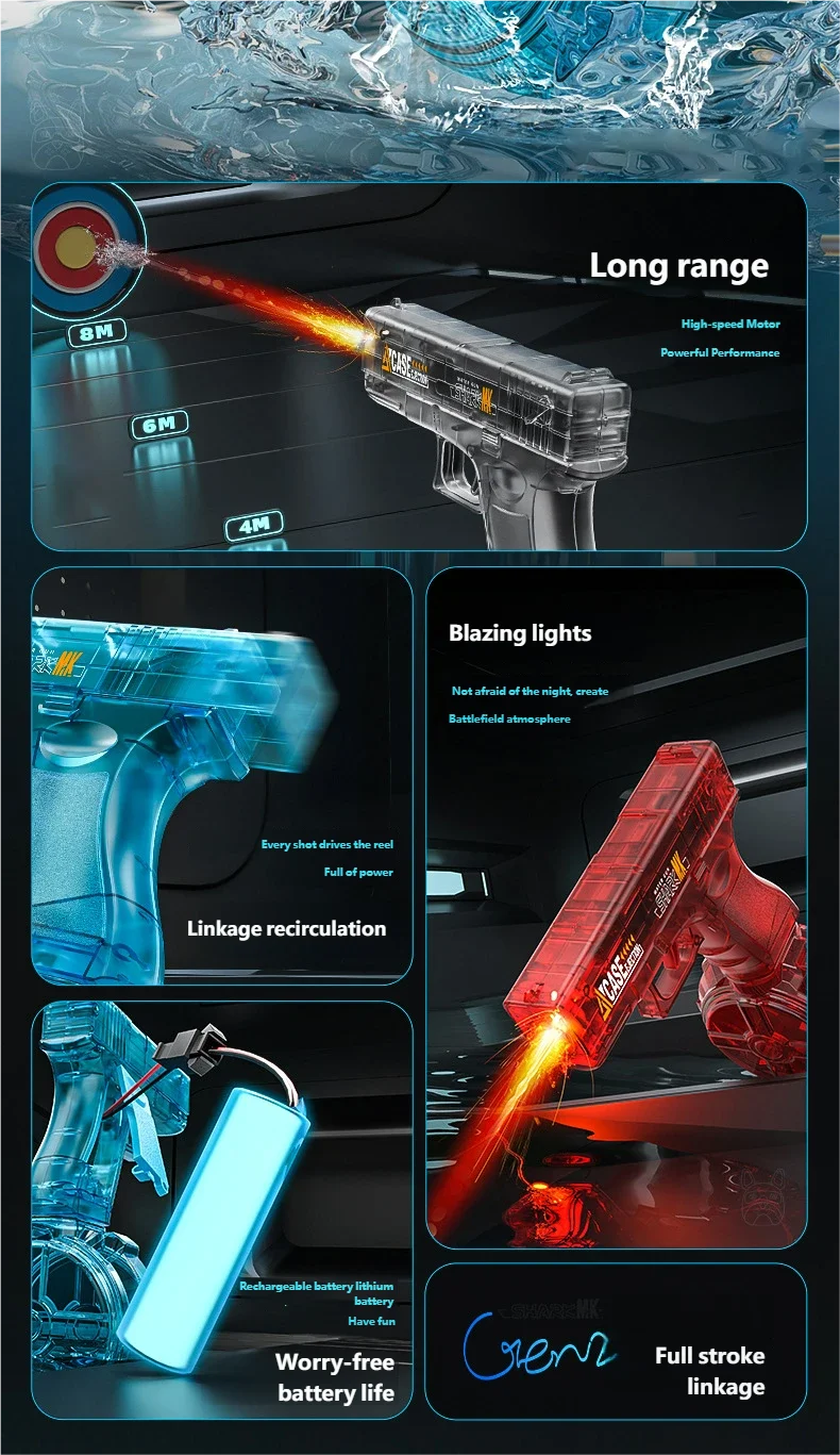 TitanBlaster™ – Le Pistolet à Eau Électrique Ultime de l'Été