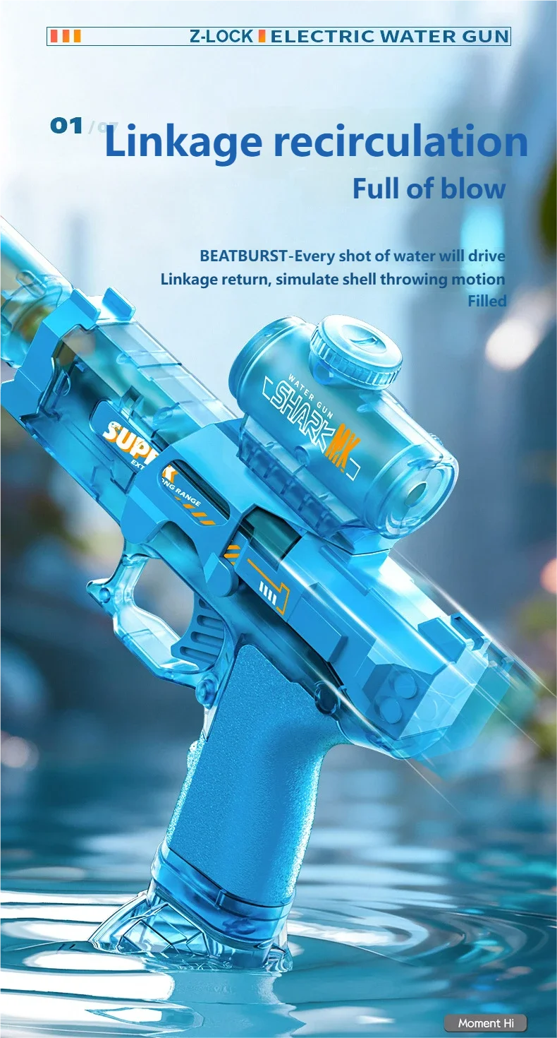 TitanBlaster™ – Le Pistolet à Eau Électrique Ultime de l'Été