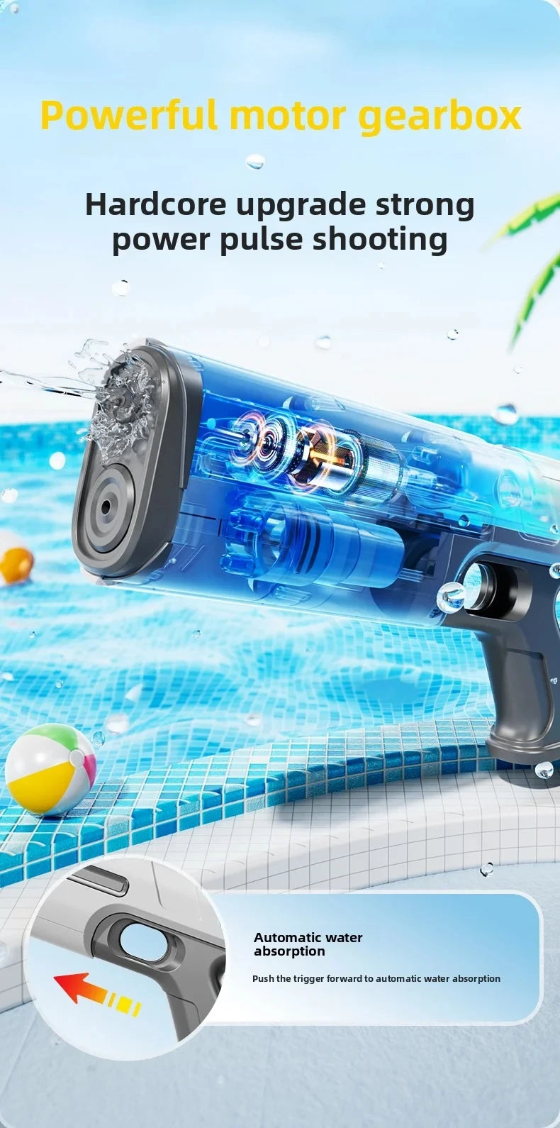 AquaStorm Pro™ | Pistolet à Eau Électrique Haute Pression