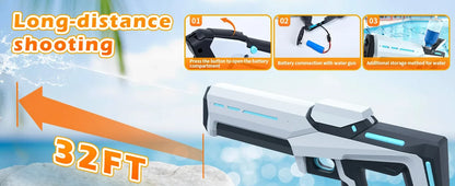 AquaStorm Pro™ | Pistolet à Eau Électrique Haute Pression