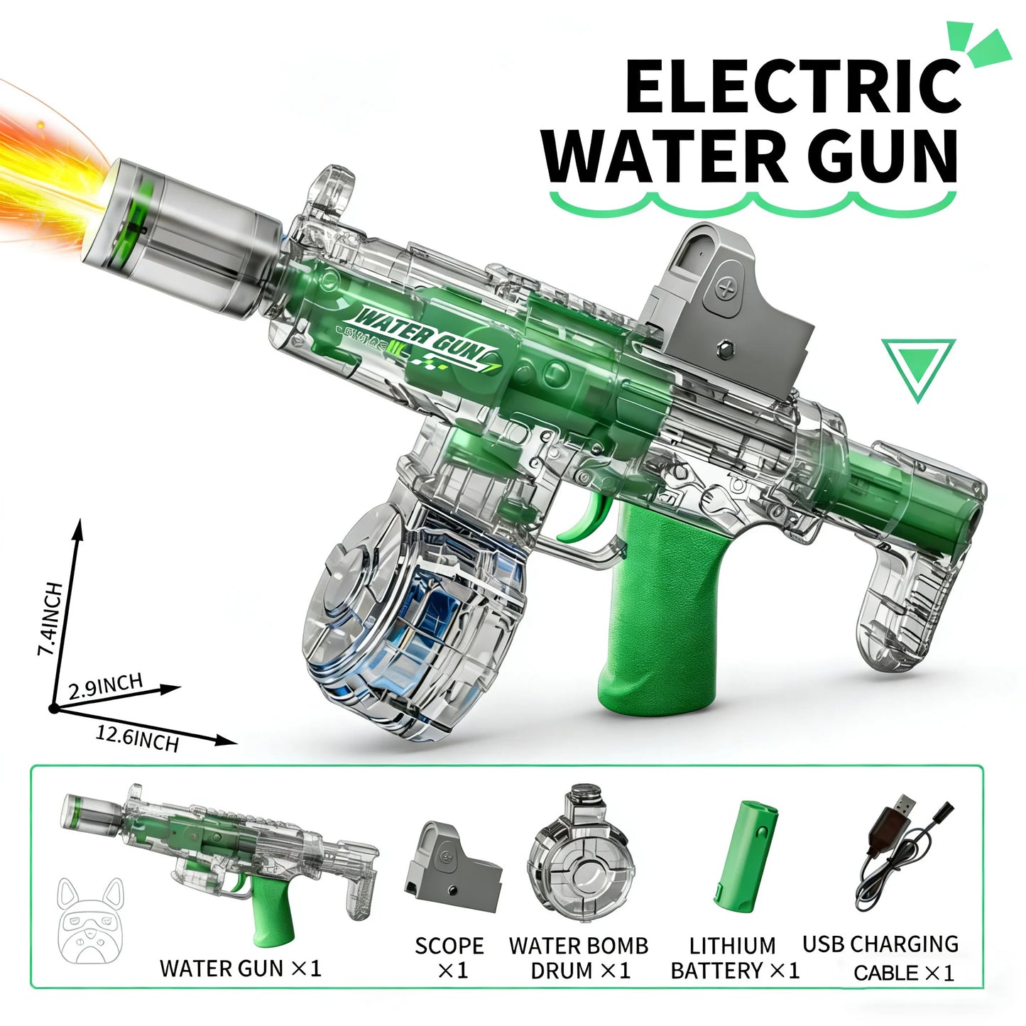 Titan AquaBlaster™ | Fusil à Eau Électrique Longue Portée