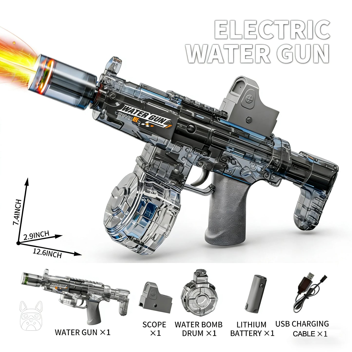 Titan AquaBlaster™ | Fusil à Eau Électrique Longue Portée