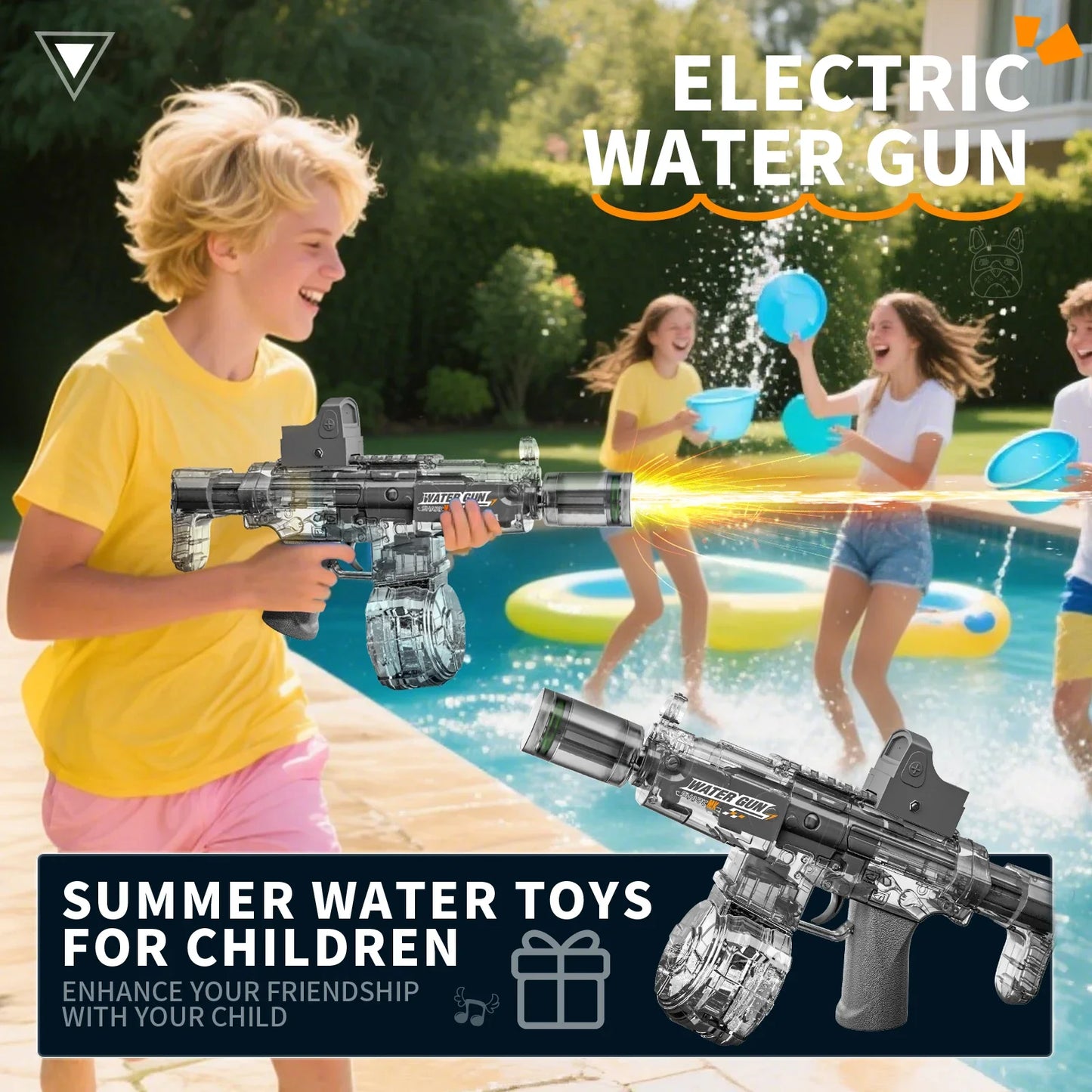 Titan AquaBlaster™ | Fusil à Eau Électrique Longue Portée