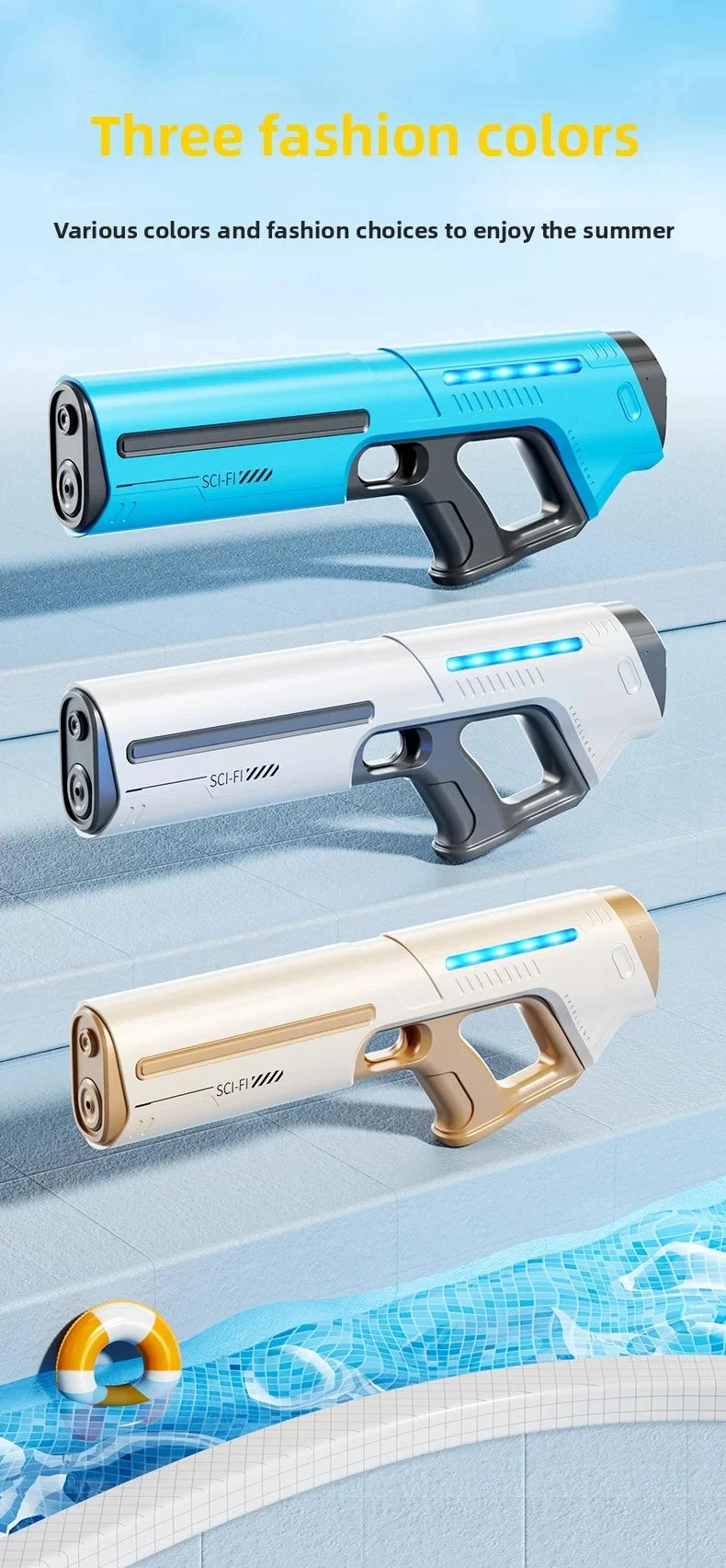 AquaStorm Pro™ | Pistolet à Eau Électrique Haute Pression