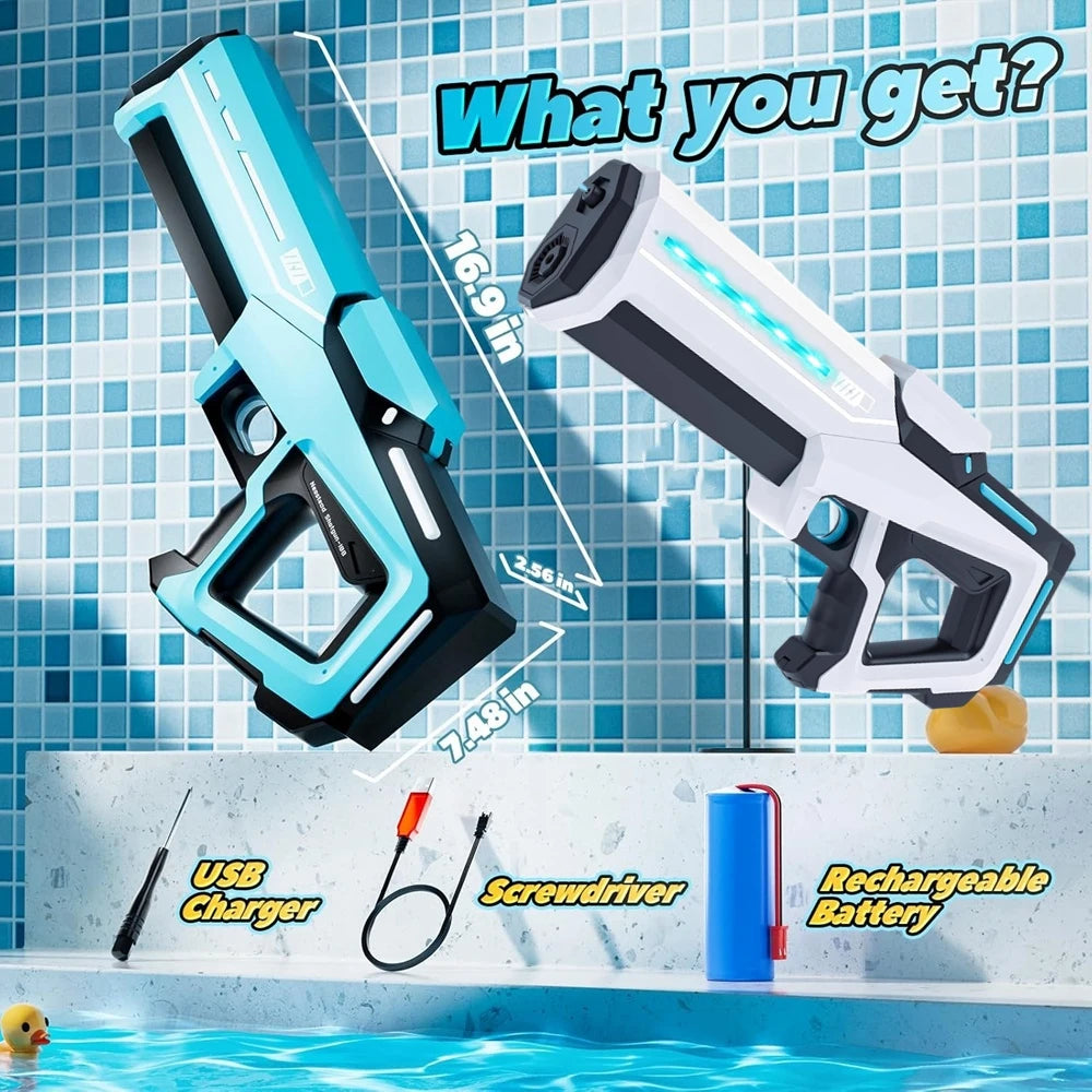 AquaStorm Pro™ | Pistolet à Eau Électrique Haute Pression